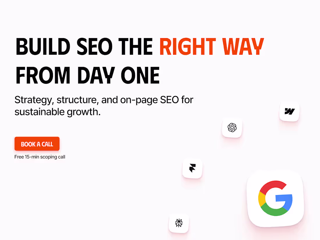 Cover image for SEO Foundations for Growth (Framer & Modern Sites)