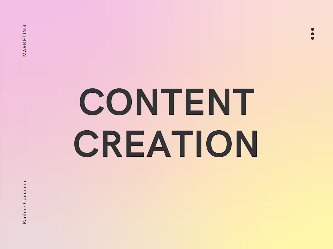 Cover image for content creation