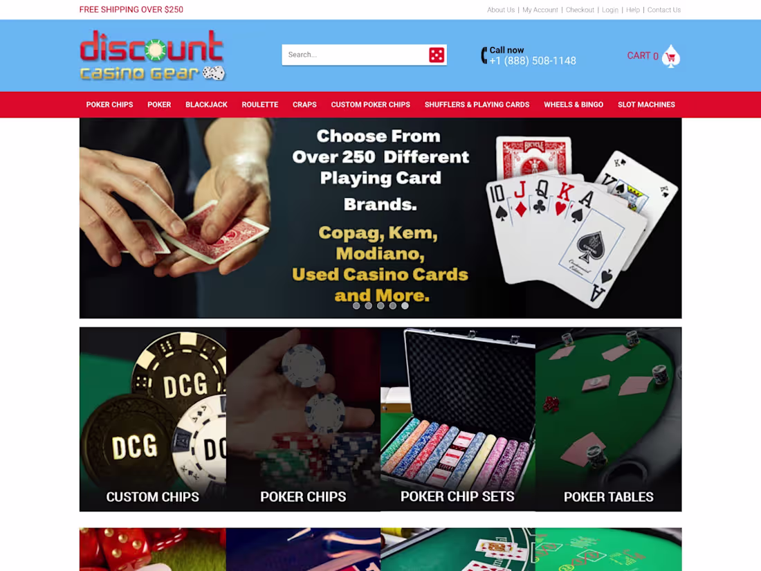 Cover image for Discount Casino Gear | Project Management