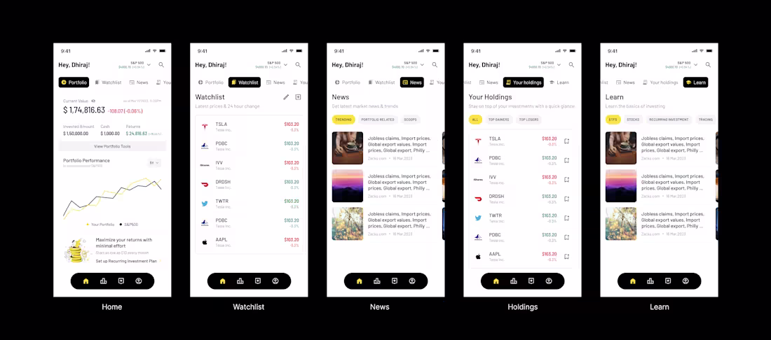 Cover image for Investment App Design