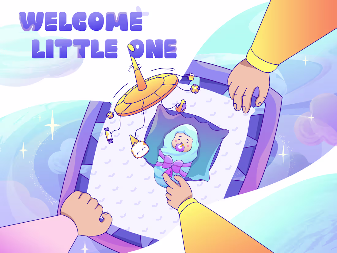 Cover image for Baby Birthday Postcard