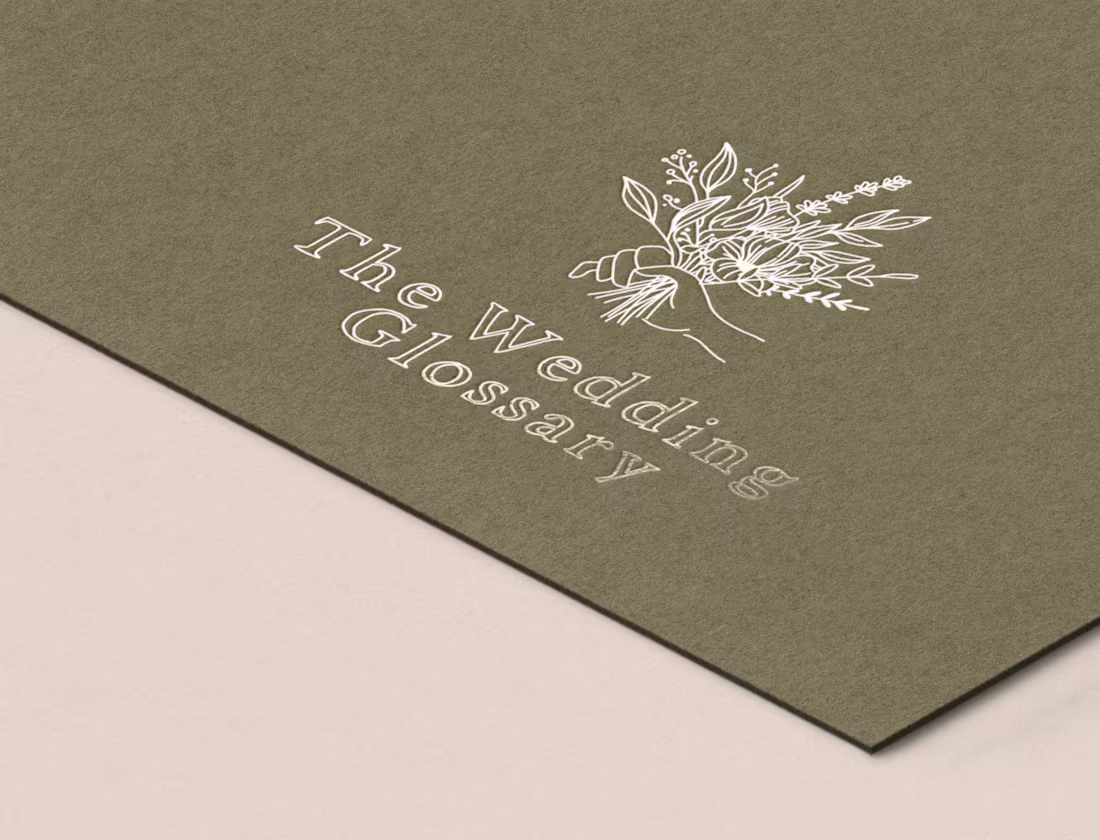Cover image for The Wedding Glossary • Wedding Event Planners  • Brand Design