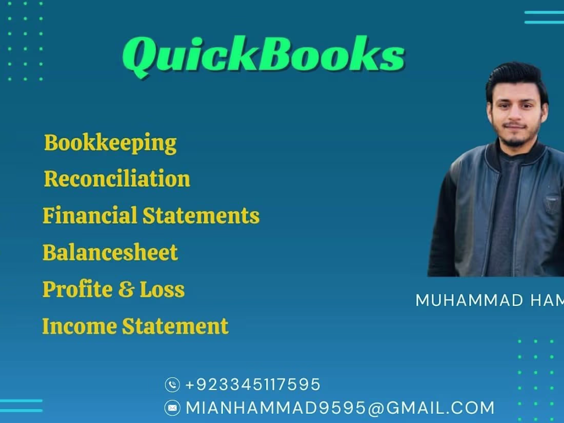 Cover image for Quickbooks Bookkeeping, Financial Reporting, Bank Reconciliation