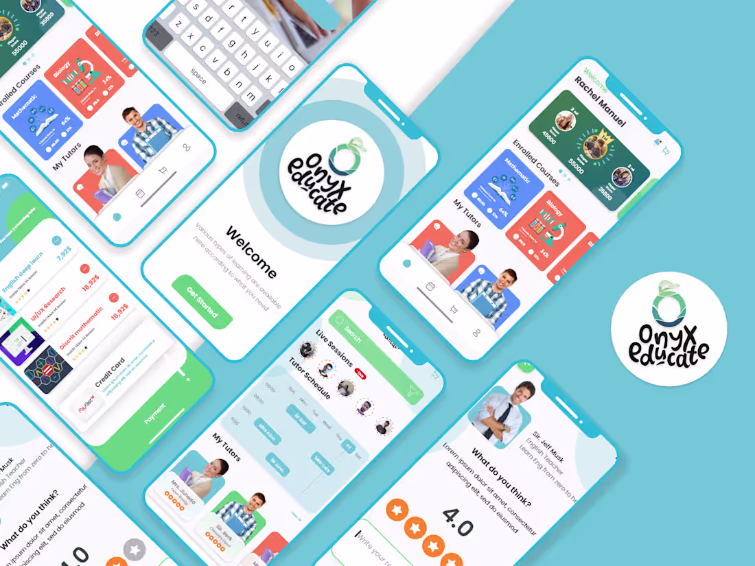 Cover image for Onyx Educate UI UX Design For Mobile & Web App