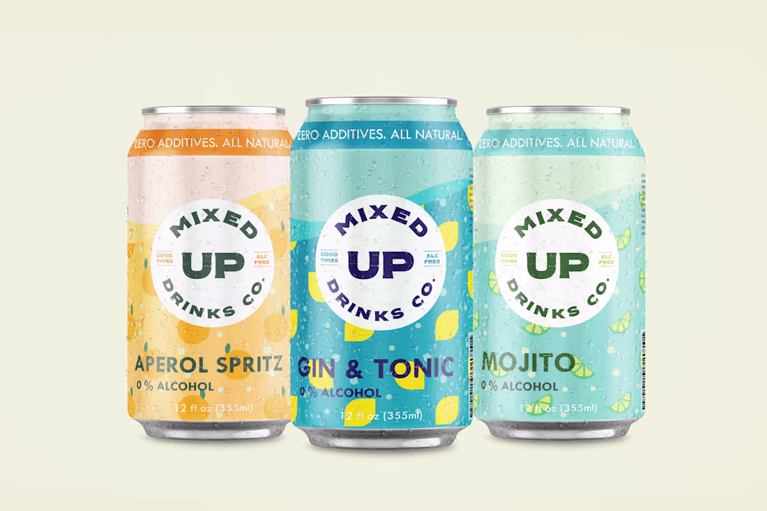 Cover image for MIXED UP DRINKS PACKAGING DESIGN (PERSONAL PROJECT)