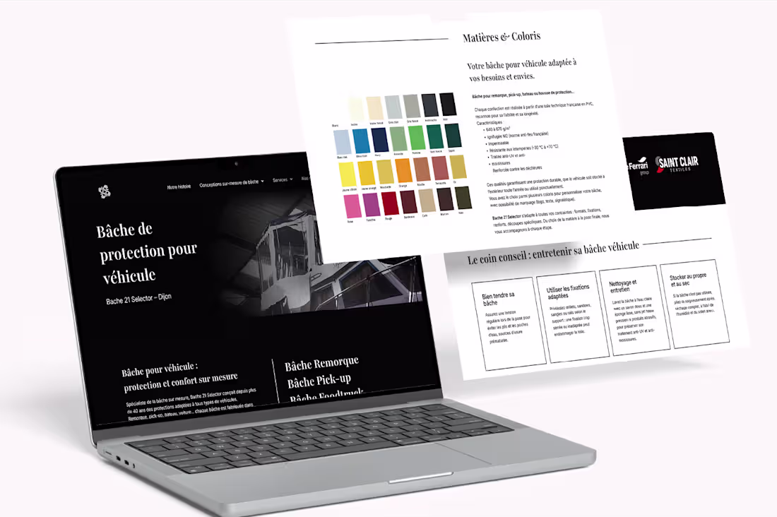 Cover image for Refonte du site web d'artisans bâchiste