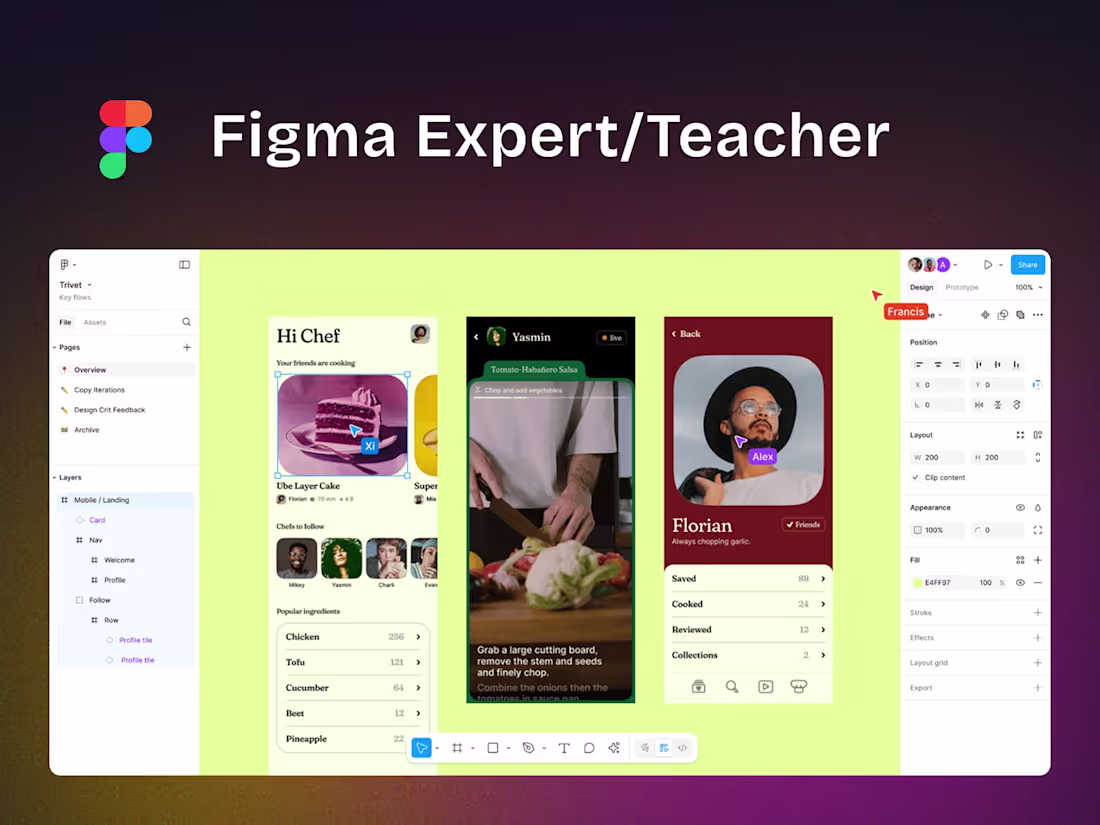 Cover image for Figma Teacher for beginners and advanced users