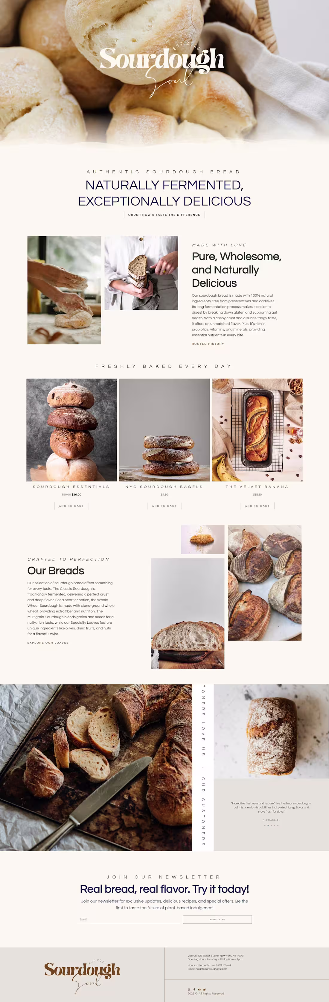Cover image for Artisan Bakery Website | Elementor | WordPress | WooCommerce