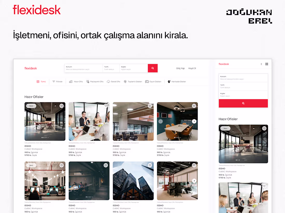 Cover image for Flexidesk - Coworking App