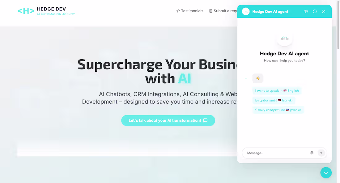 Cover image for Business Website with Integrated Automation