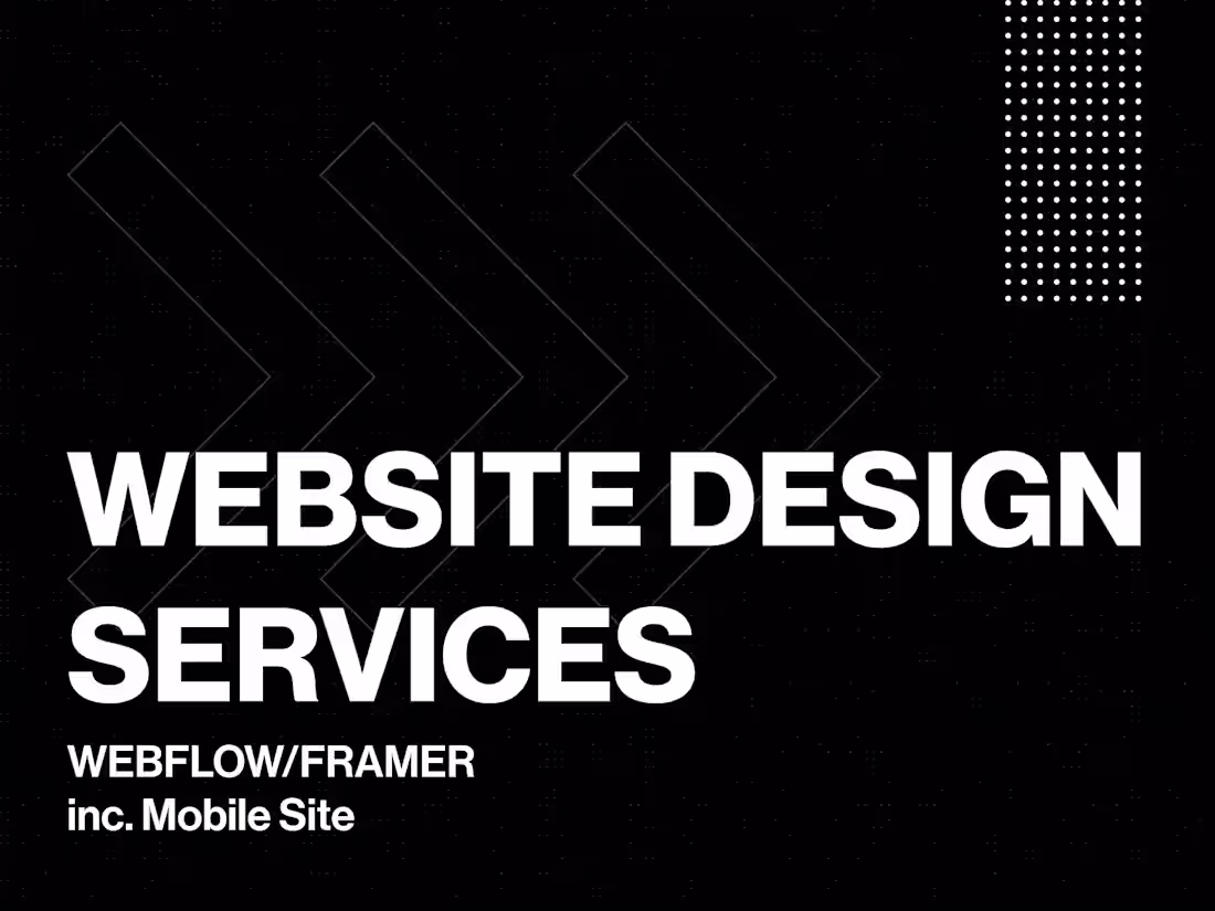 Cover image for Webflow/Framer Website Design