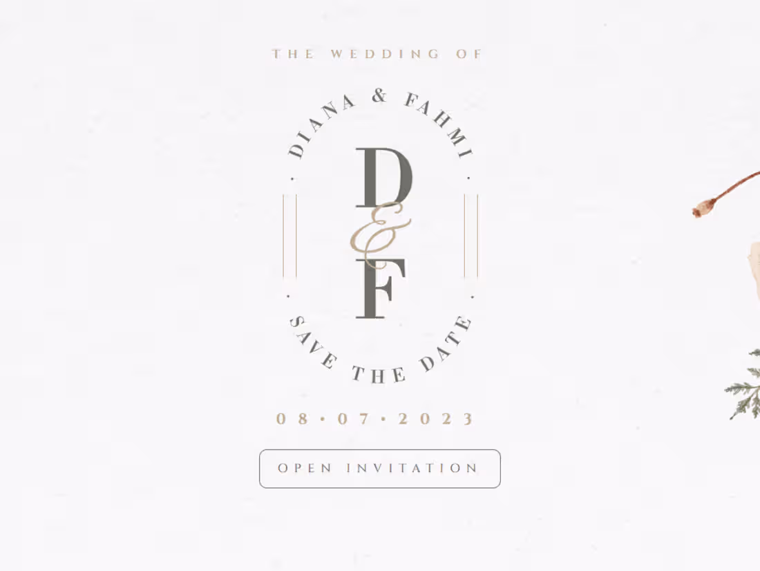 Cover image for Wedding Invitation website