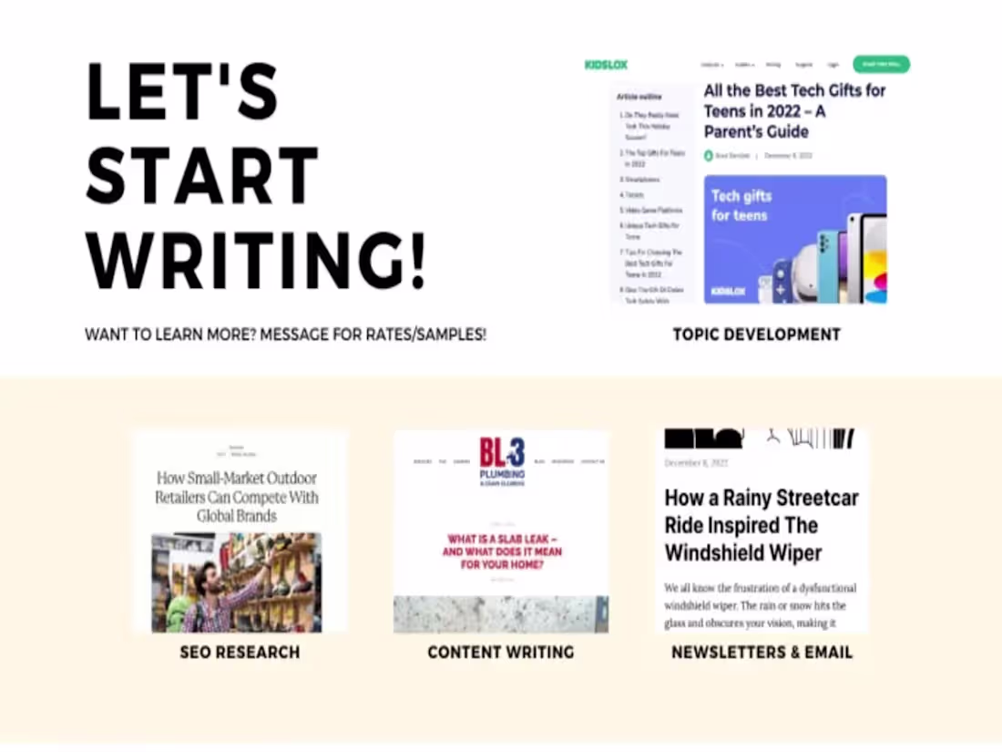 Cover image for I will write copy for websites, social media, blogs, and emails