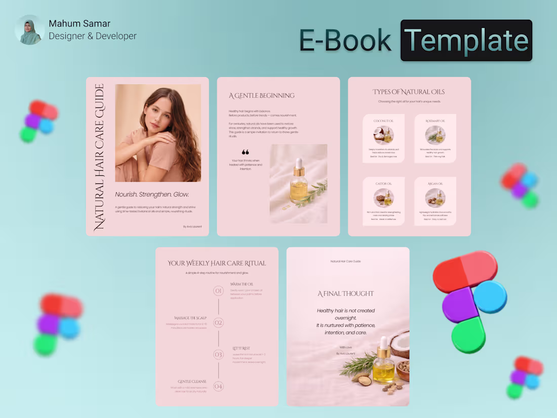 Cover image for Lifestyle & Wellness E-Book Template System