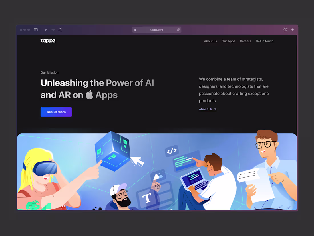 Cover image for Tappz Website Design