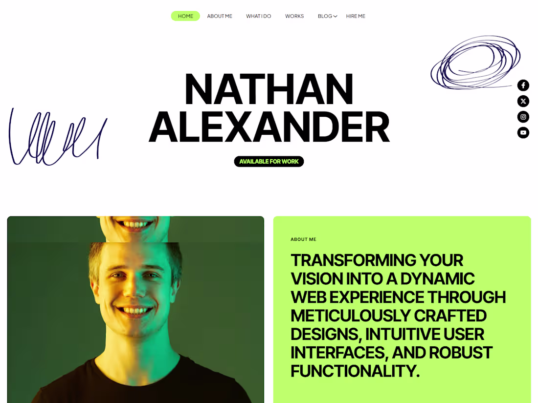 Cover image for Wordpress Portfolio Website