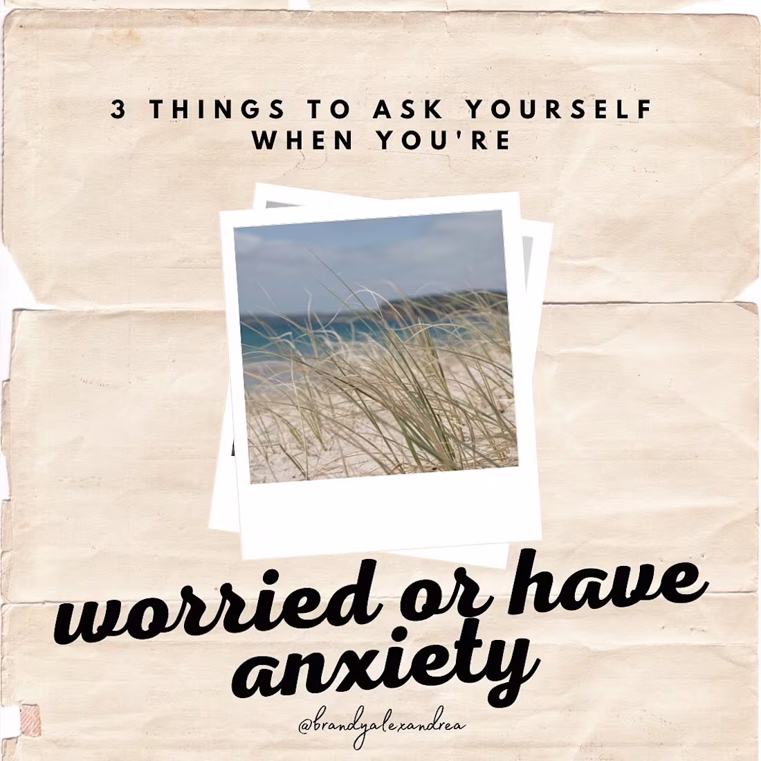 Cover image for Brandy | M.S. on Instagram: “85% of what we worry about never ha