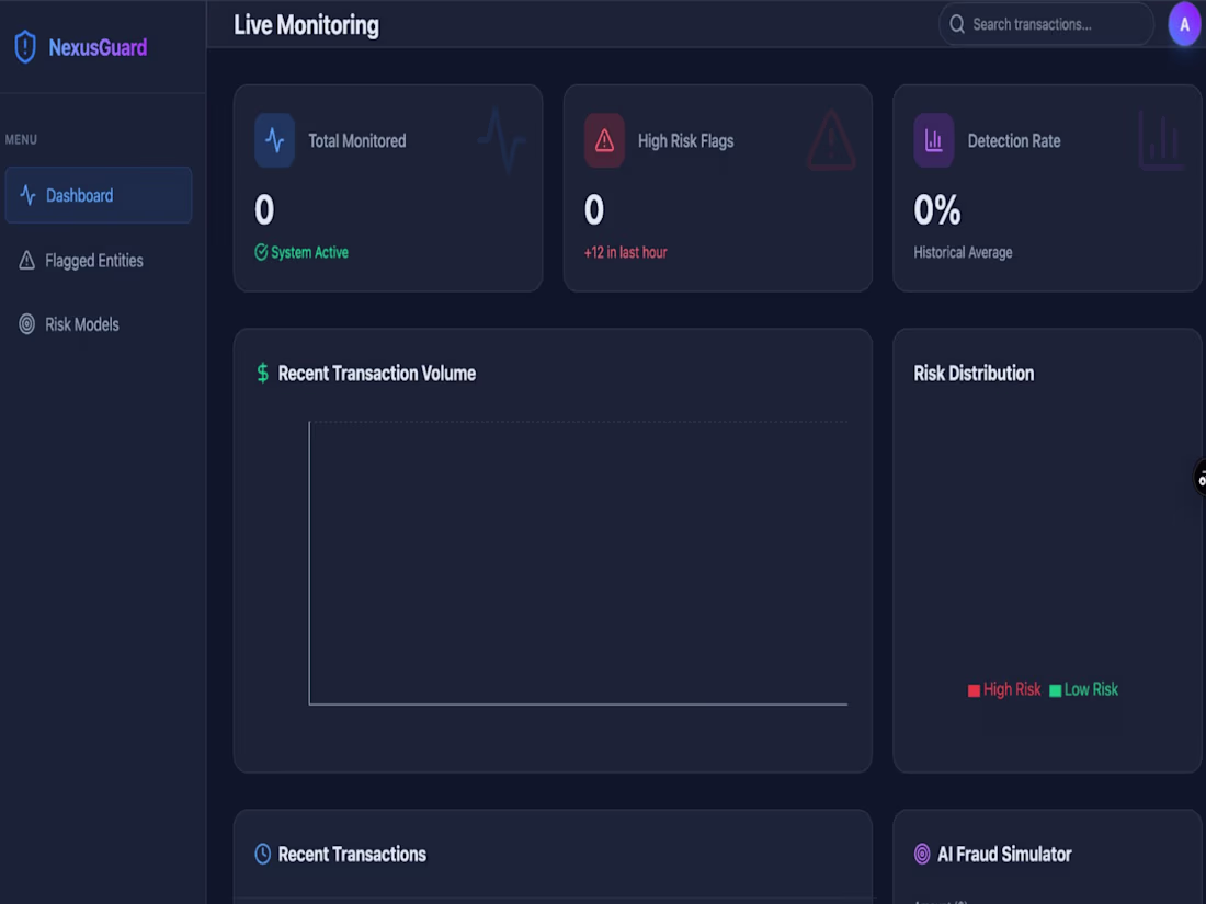 Cover image for NexusGuard: AI-Powered Fraud Detection &