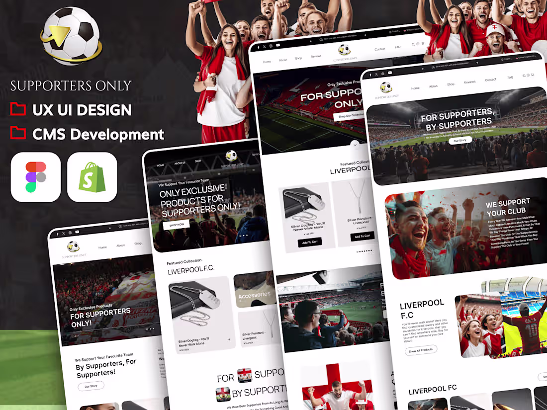 Cover image for Ecommerce Website UI/UX Design & Shopify Development