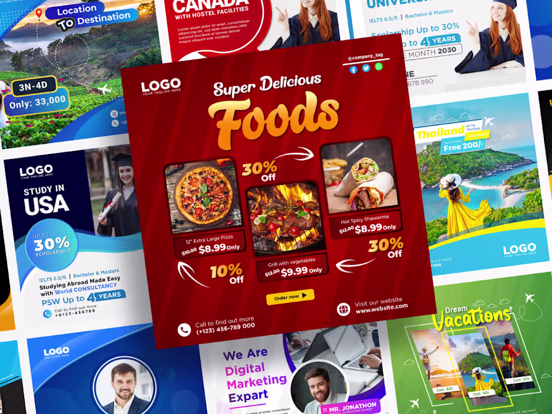 Cover image for I will design social media post in 24 hours