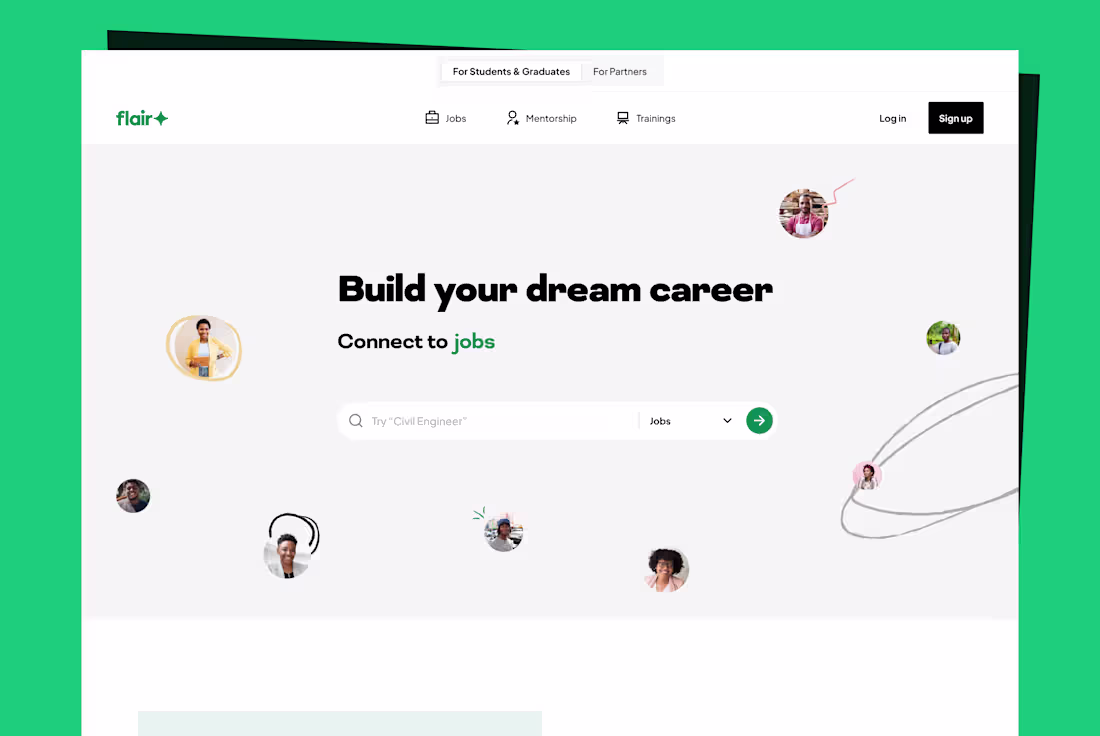 Cover image for Flair website