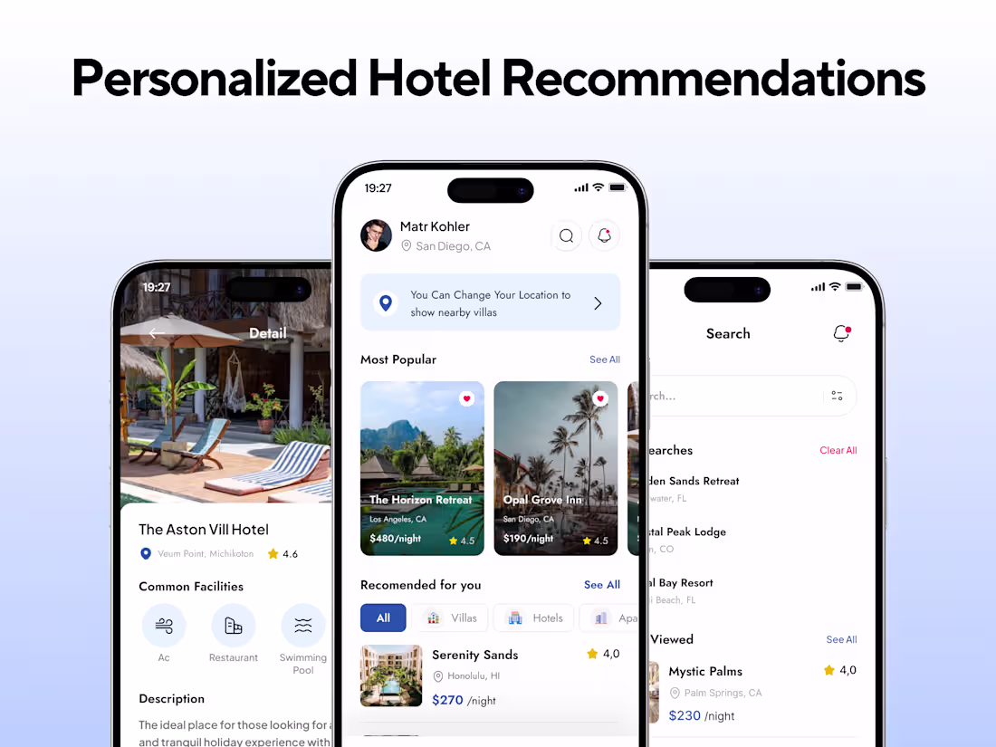 Cover image for StayEase Hotel Booking App Development