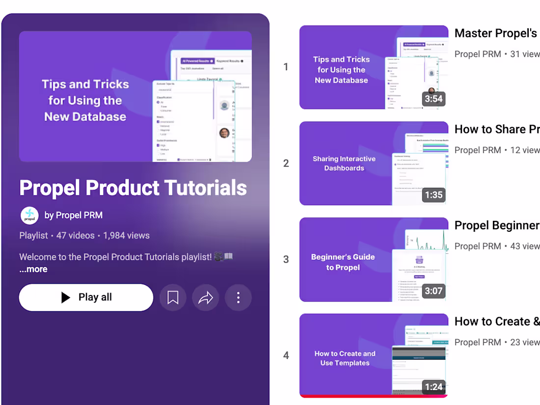 Cover image for Propel Product Tutorials