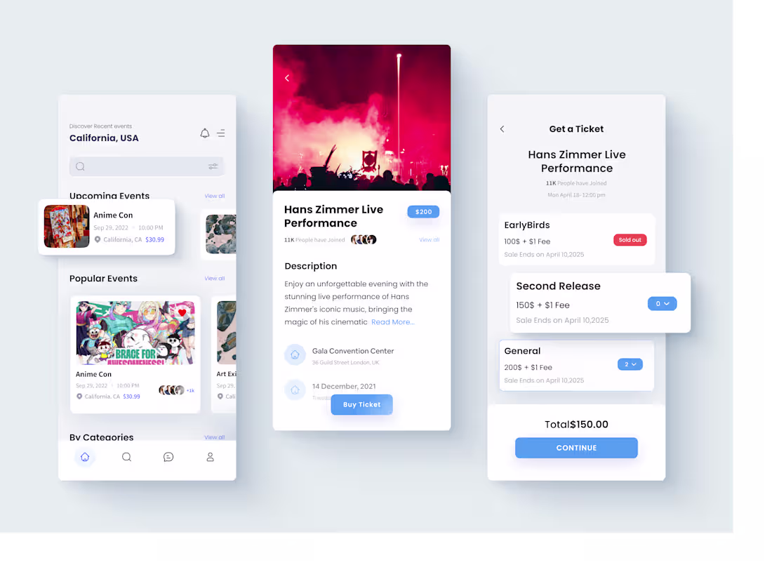 Cover image for Ticketing App UI/UX Design