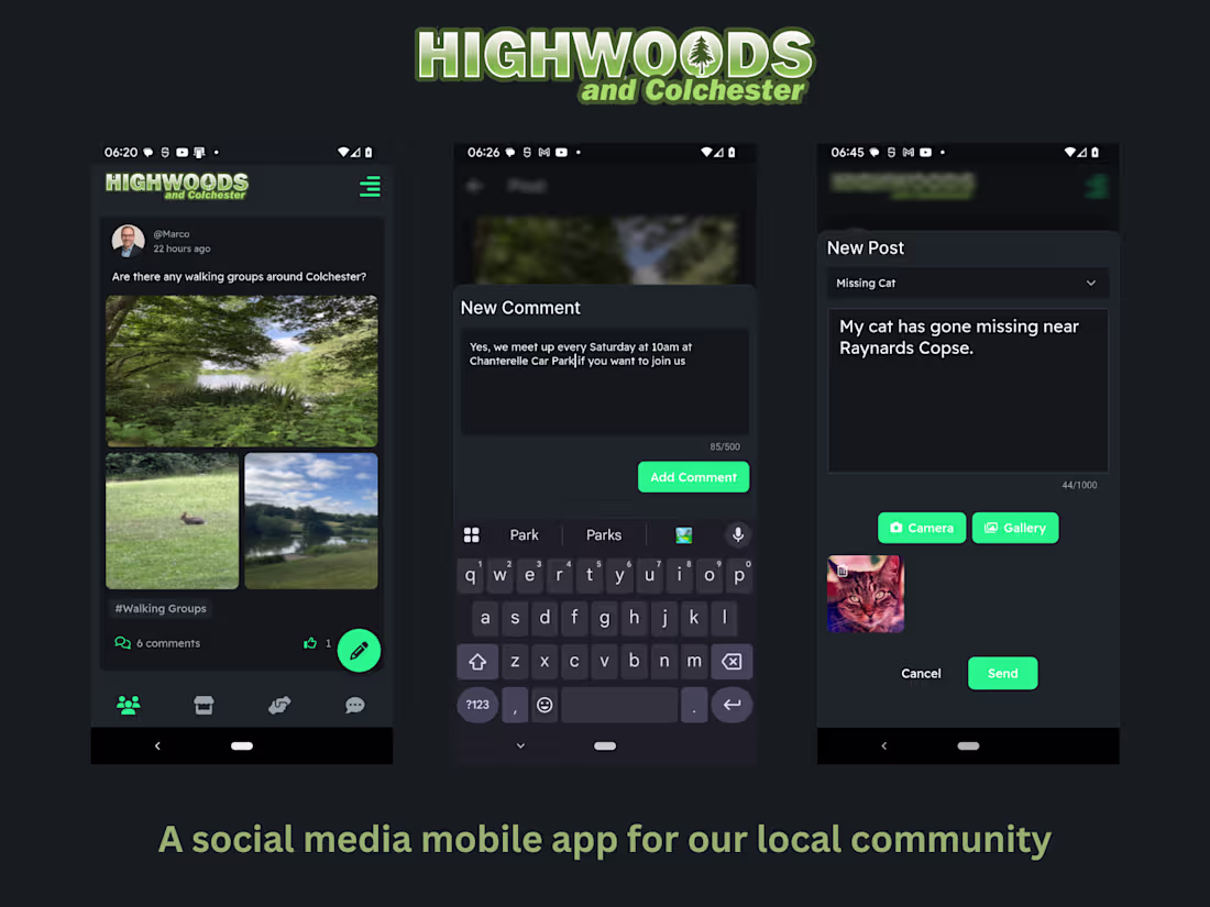 Cover image for Highwoods Community Social Media App