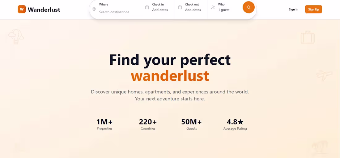 Cover image for WanderLust is a full-stack travel