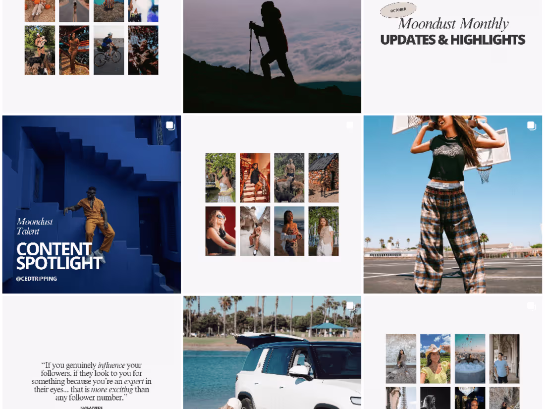 Cover image for Social Media Strategy & Redesign / Moondust Management