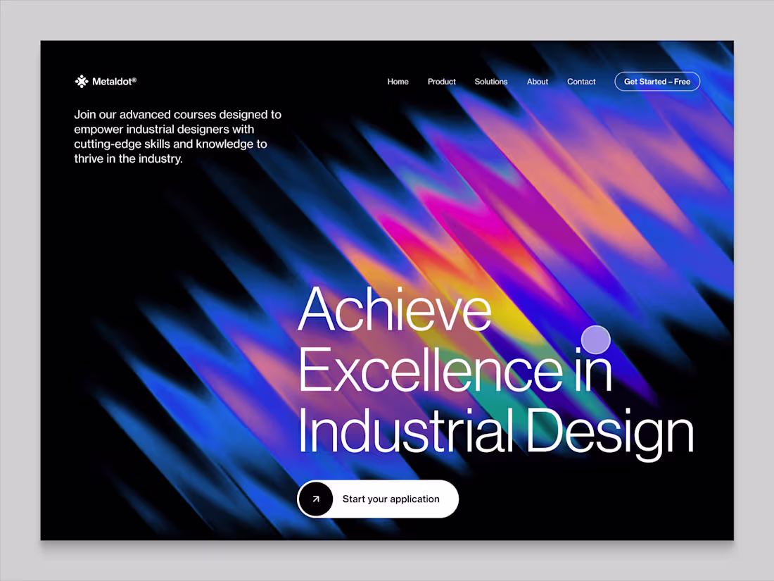 Cover image for Abstract Hero UI Animation