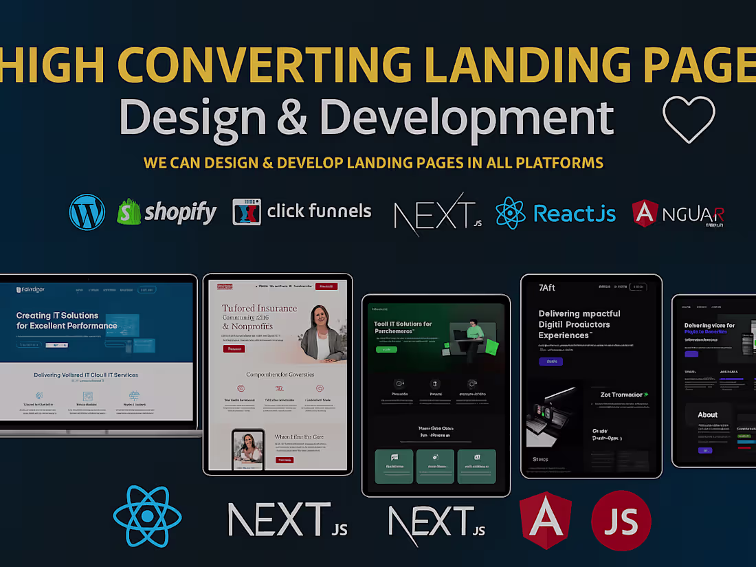 Cover image for I will create Landing Page or Business Website Framer or Webflow