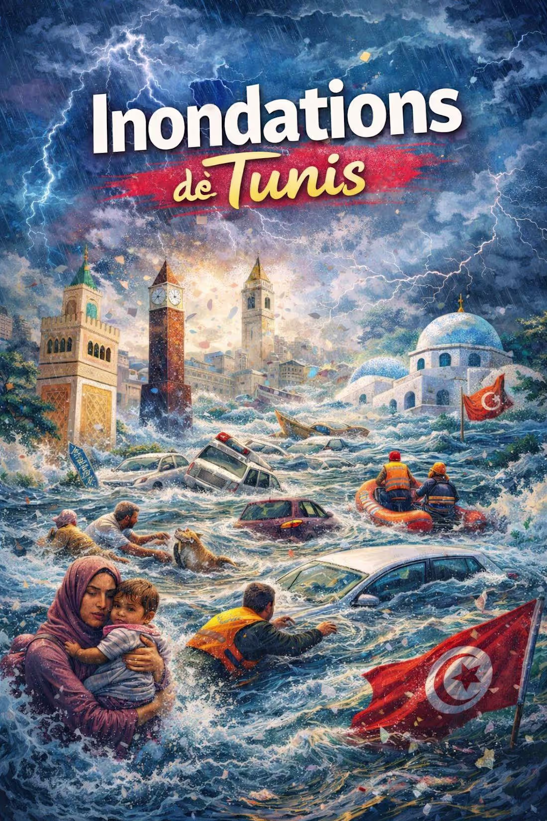 Cover image for Flyer of the last flood of Tunisia
