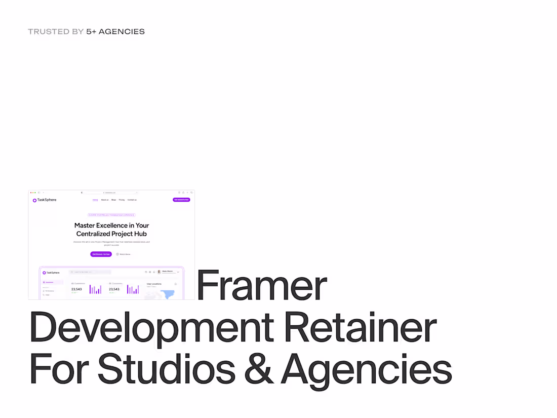 Cover image for Framer Development Monthly Retainer