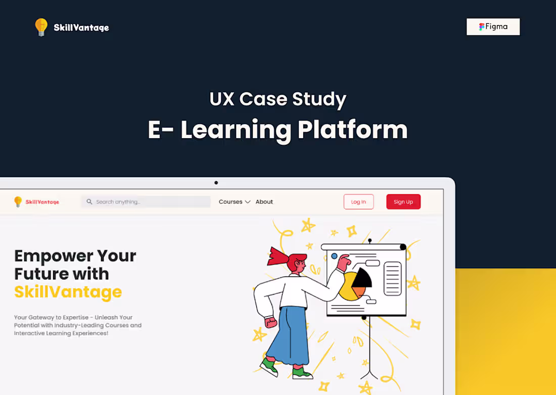 Cover image for eLearning Platform | UX Design Case Study 