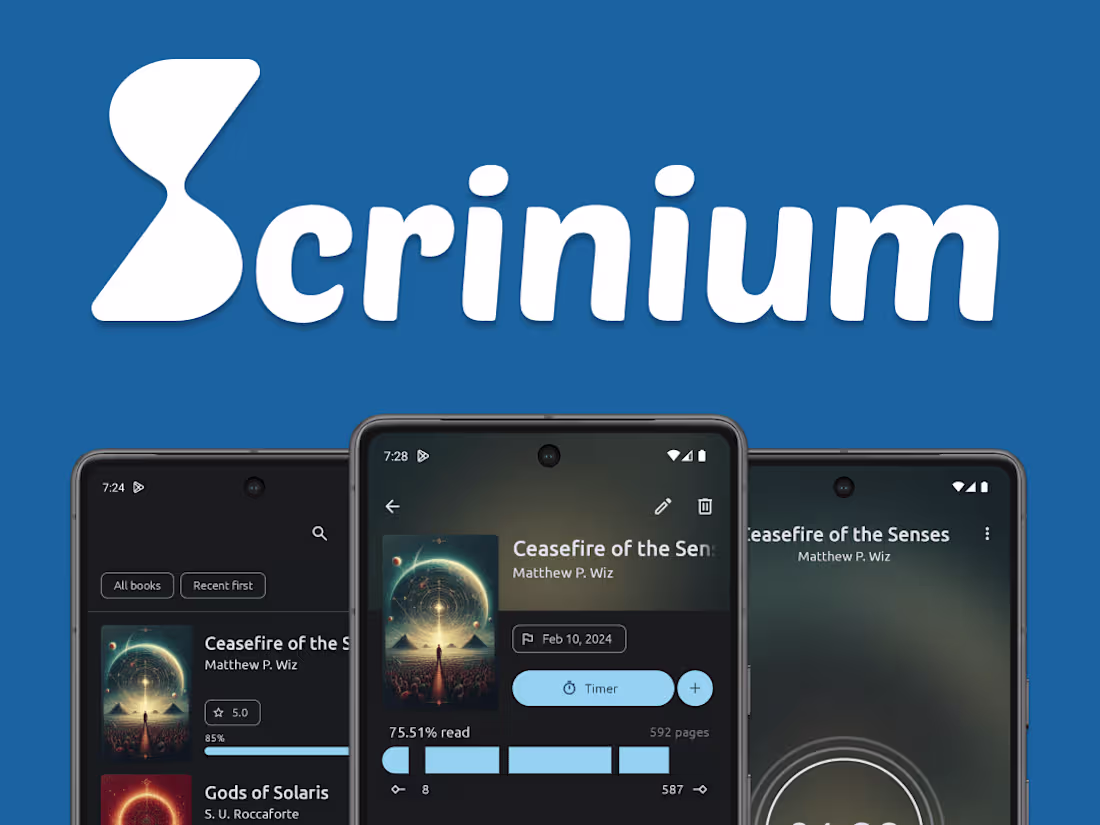 Cover image for Scrinium - Reading tracker