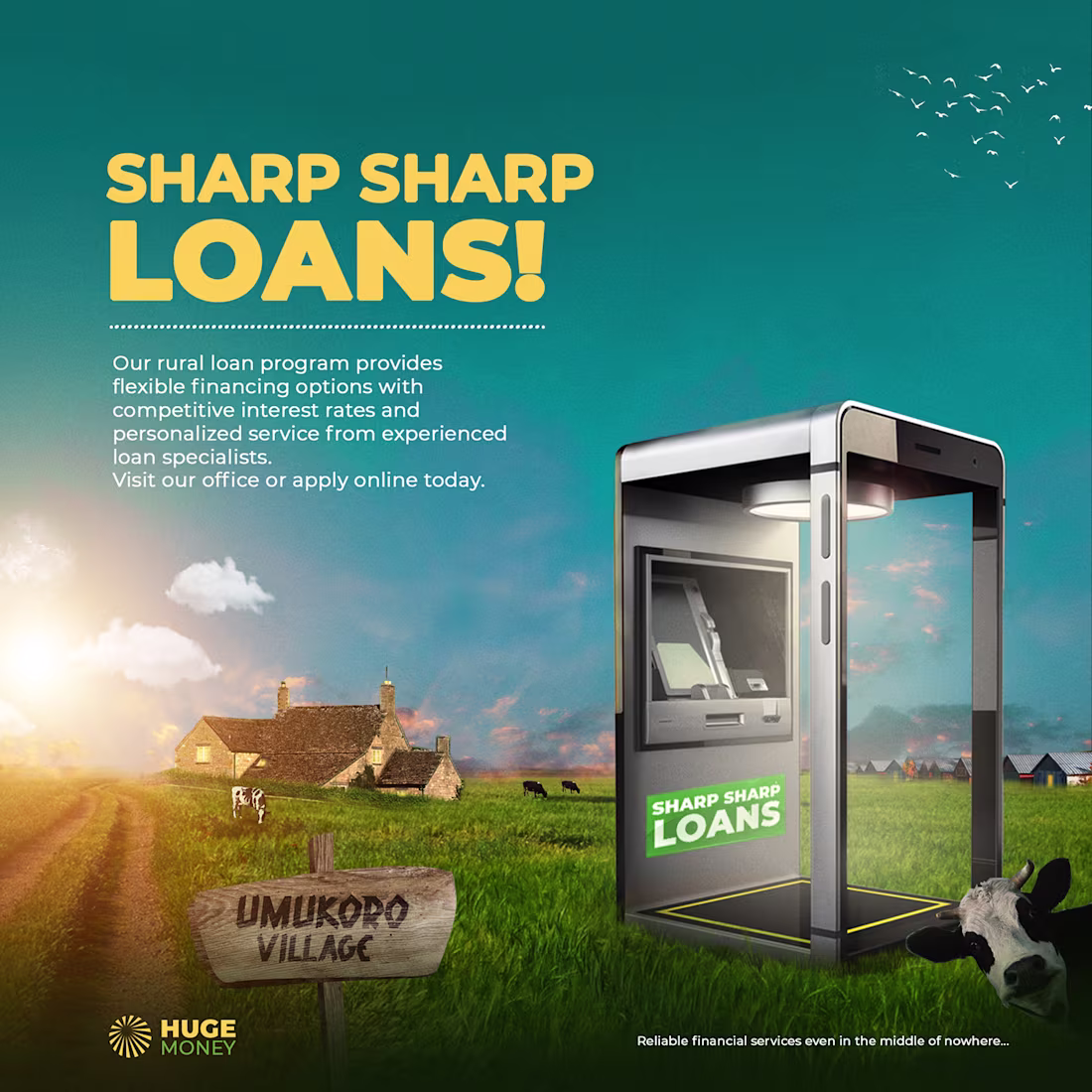 Cover image for Huge Money - Poster Ad