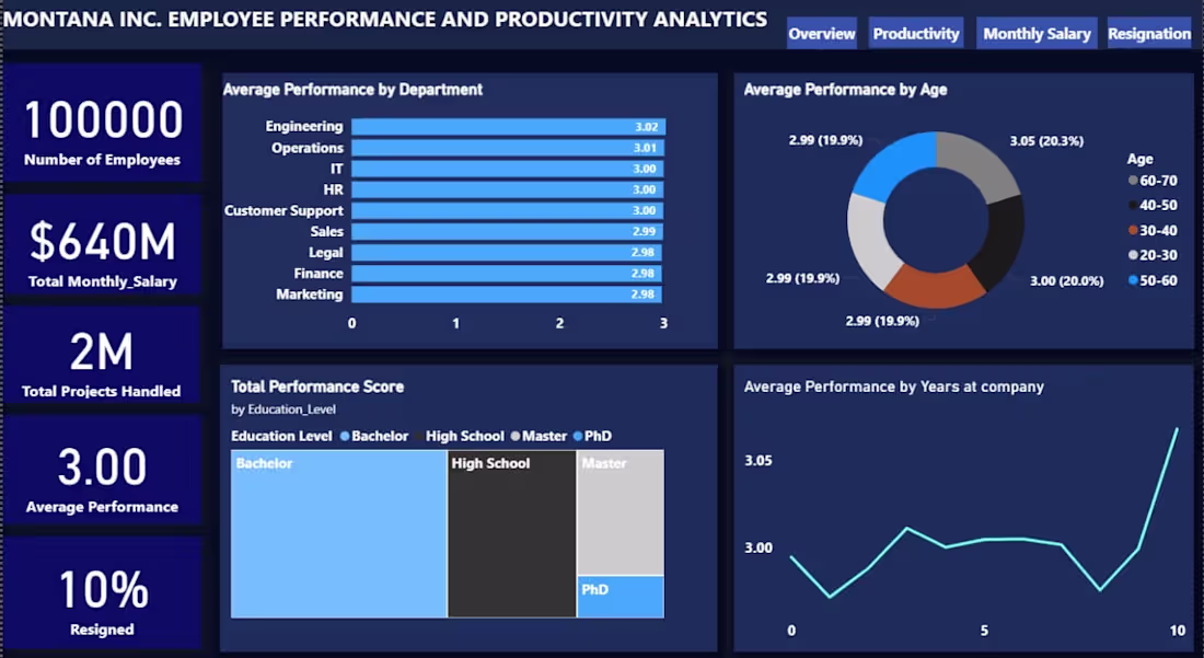 Cover image for Montana Inc. Employee Performance and
