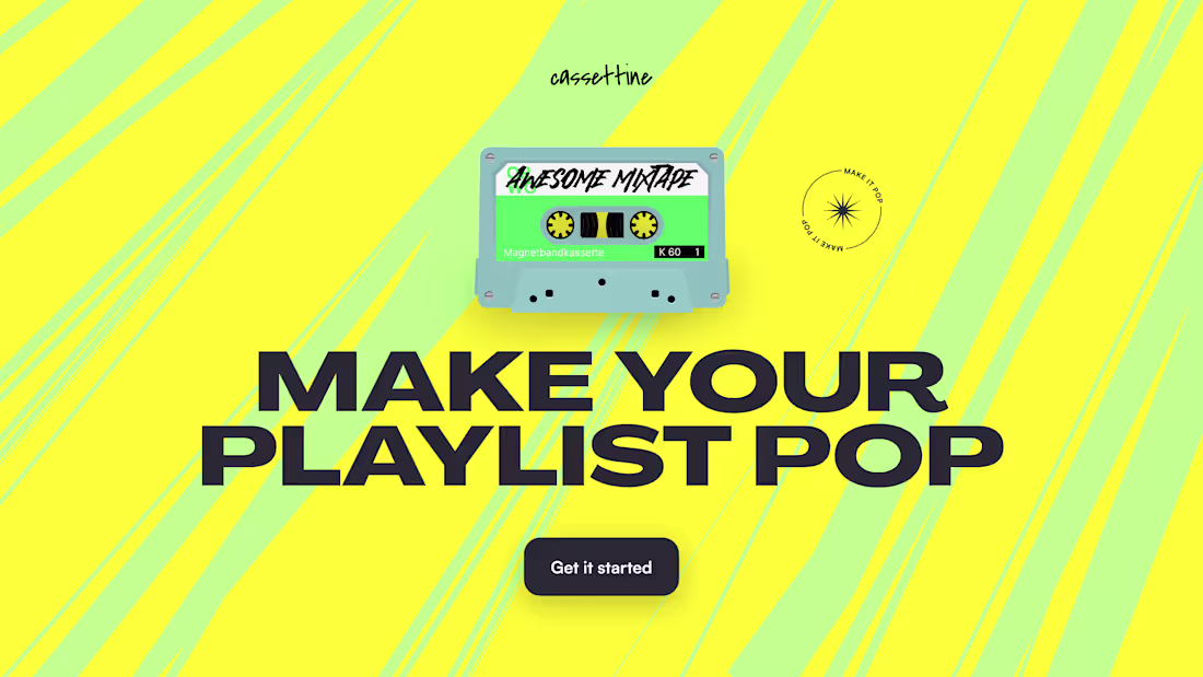 Cover image for Cassettine - Make your Playlist Pop