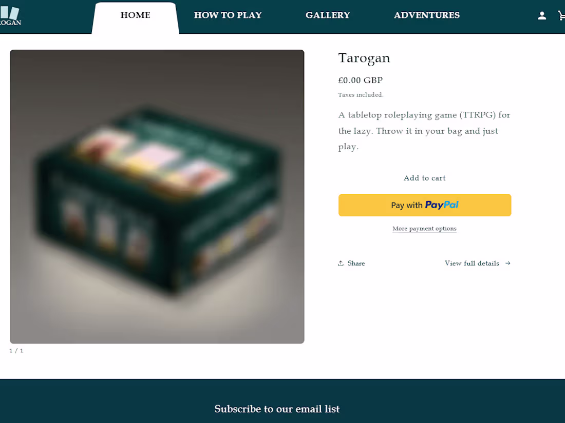 Cover image for Tarogan | Shopify Based eCommerce Website