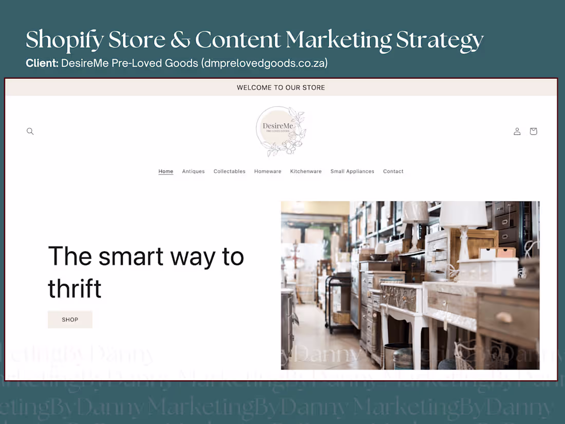 Cover image for Shopify Store & Content Strategy