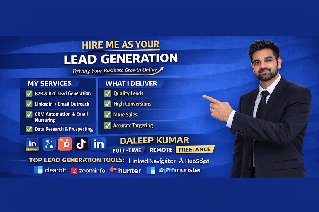 Cover image for Lead Generation Specialist