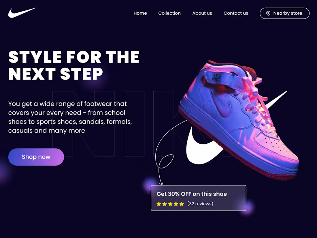 Cover image for Website Home Screen