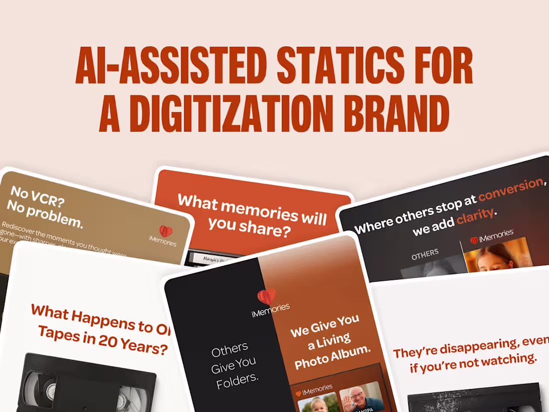 Cover image for AI Assisted Static Ads for a Digitization Brand