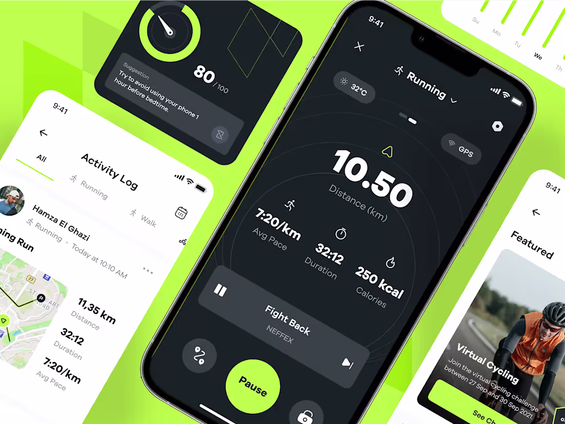 Cover image for Sportly – Health & Fitness Platform & App UI Design