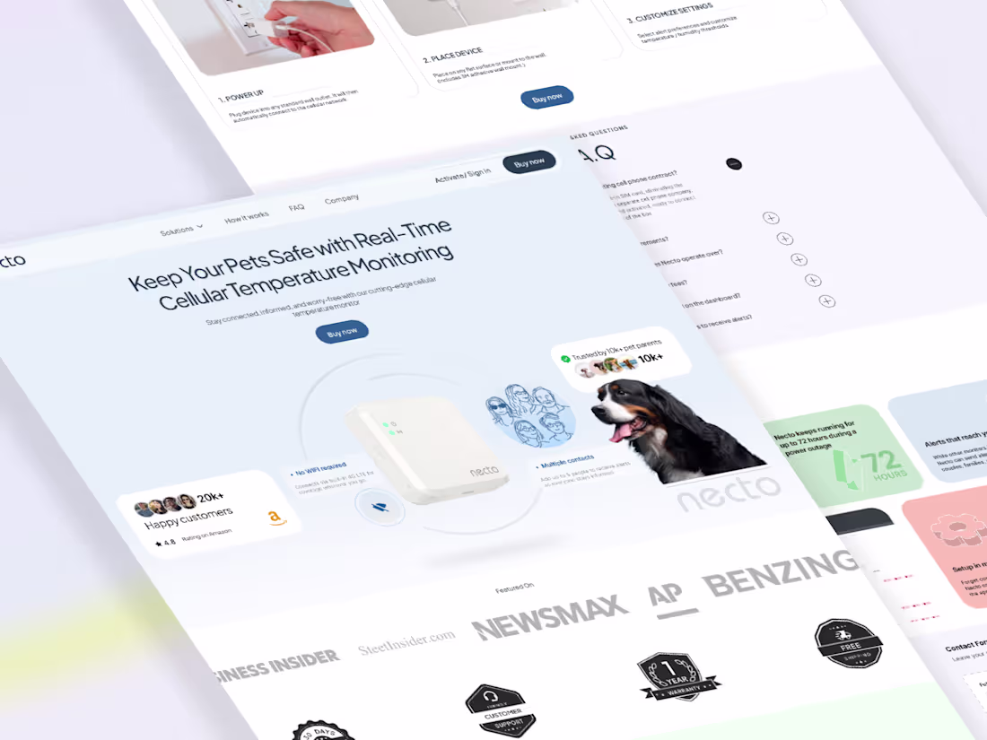 Cover image for Strategic Landing Page Design for Necto Helping Necto Connec...