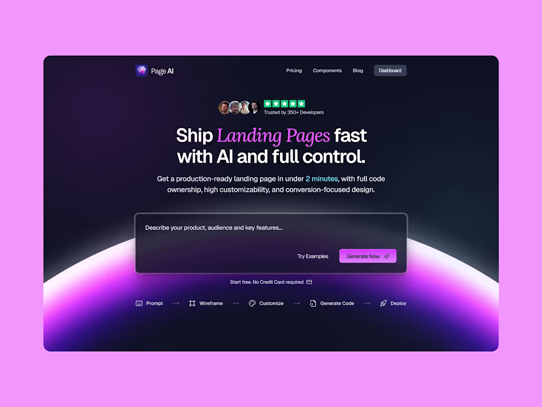 Cover image for Landing Page Redesign for PageAI