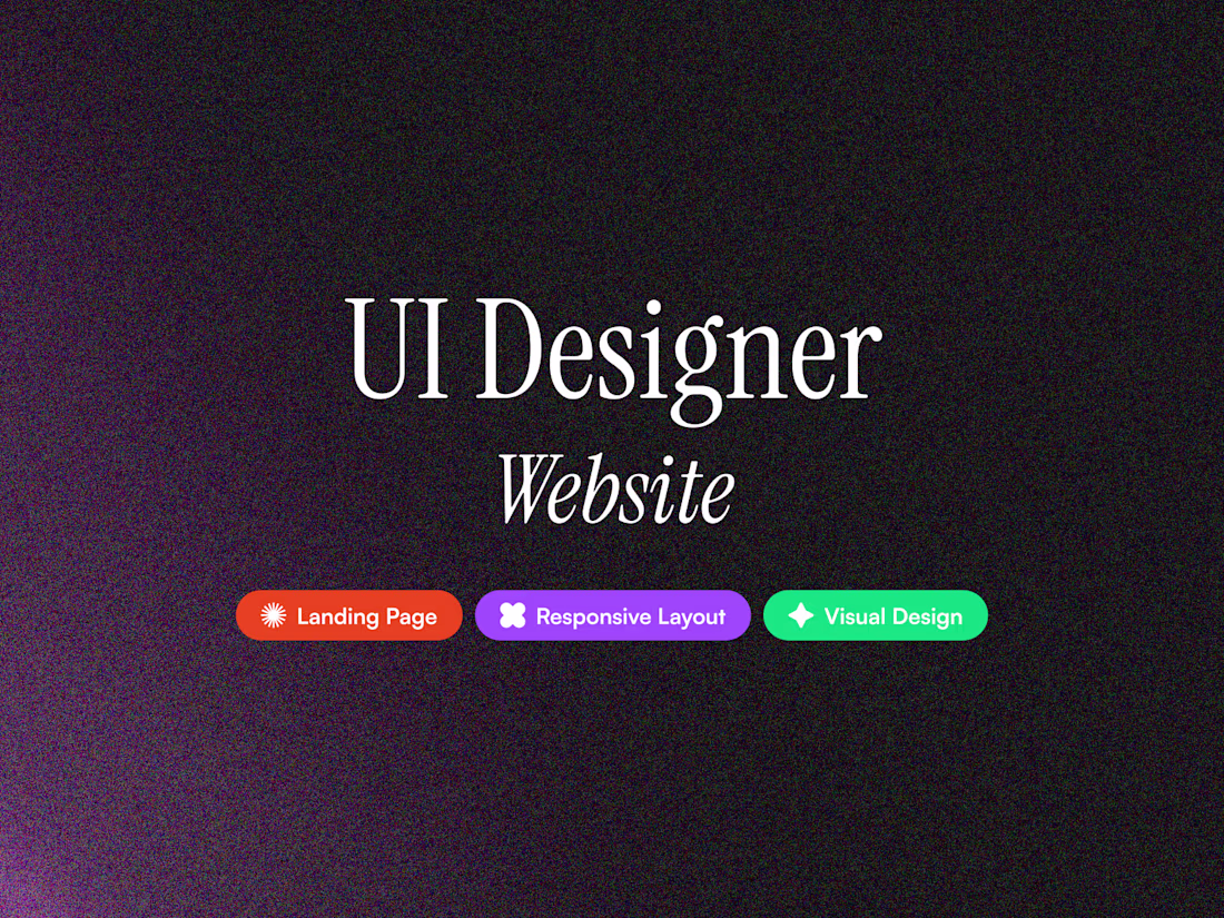Cover image for Website UI Design