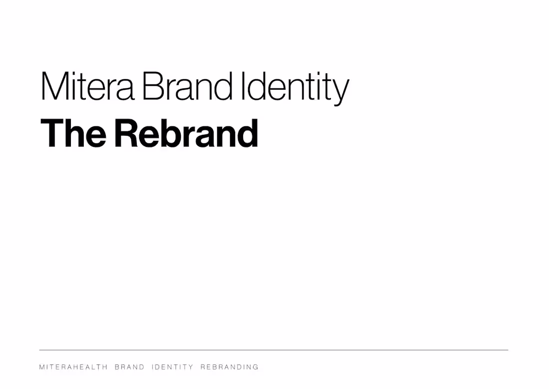 Cover image for Mitera Brand Identity - The rebrand